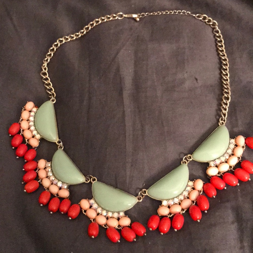 Old Navy Sage, Coral and Pink Gold Statement